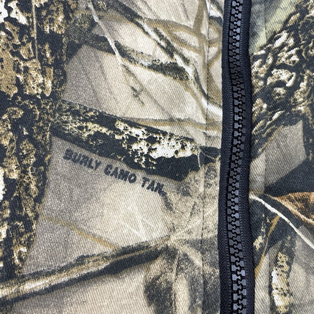 WFS Burly Camo Jacket Insulated Hunting Winter Outdoor Canvas Hooded Mens 3XL - Picture 7 of 12